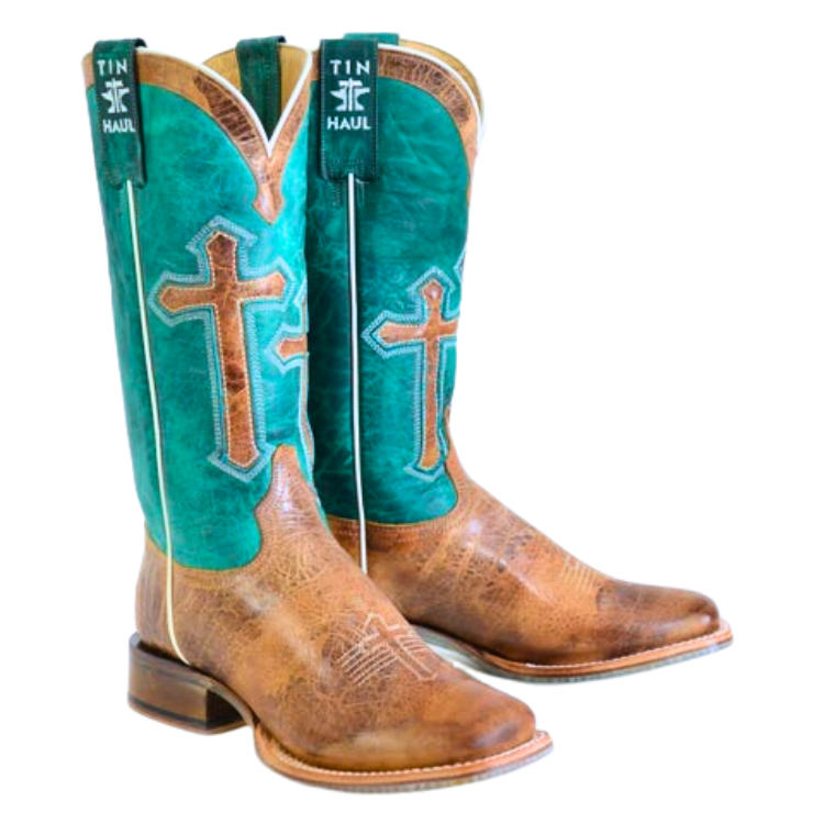 Tin Haul 14-021-0007-1543 Women's Crucifix / Blessed are Those Boots