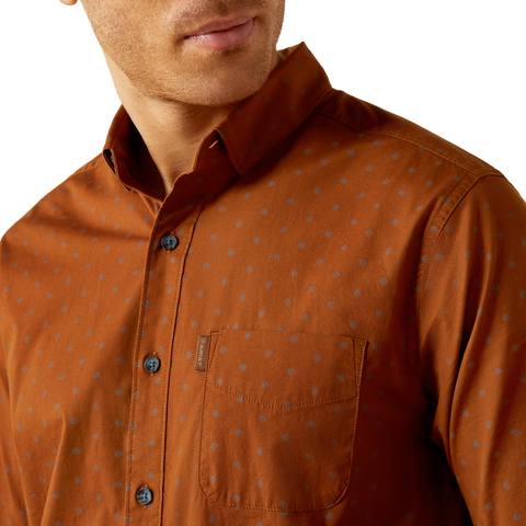 Ariat 10054062 Men's Mickey Modern Fit Shirt Brown