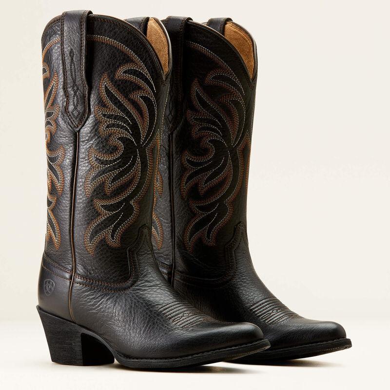 Ariat 10051050 Black Deertan Heritage J Toe Stretchfit