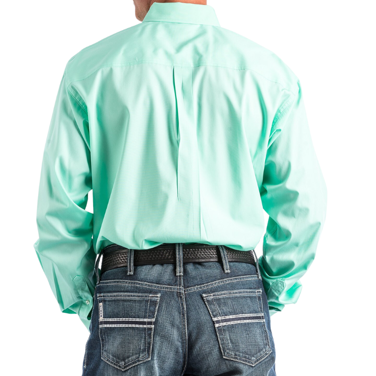 Cinch MTW1104237 Men's Solid Mint Green Button-Down Western Shirt