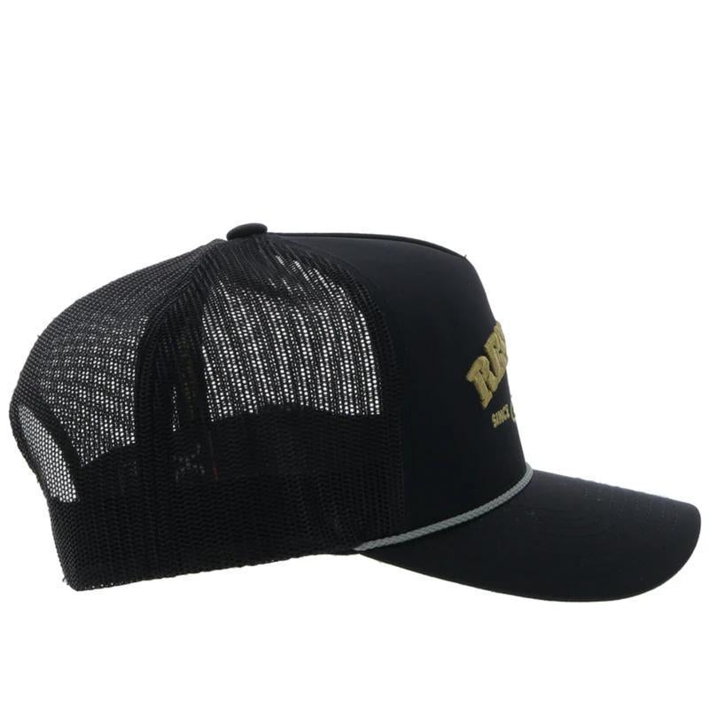 Hooey 2354T-BK "RESISTOL" BLACK W/GOLD STITCHING HAT