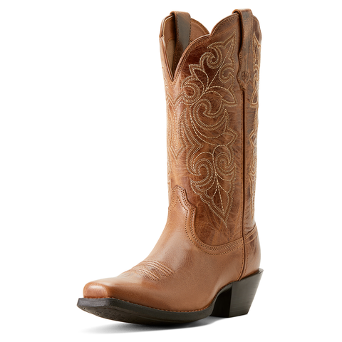 Ariat 10053733 Women's Round Up Narrow Square Toe Western Boot Ready Russet