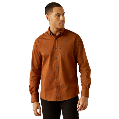 Ariat 10054062 Men's Mickey Modern Fit Shirt Brown