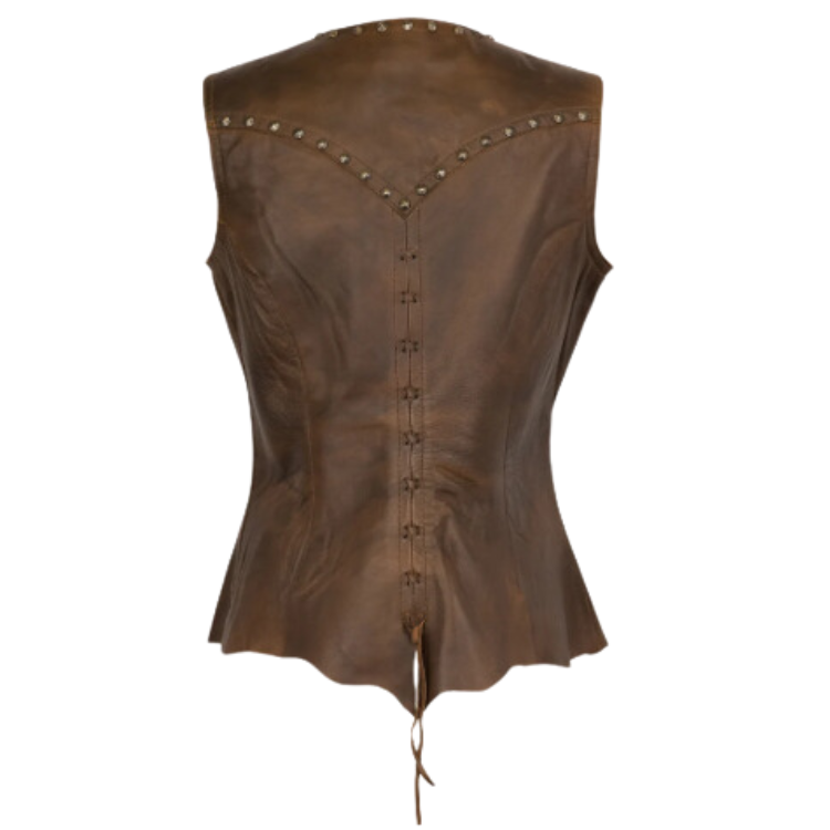 Cripple Creek LL20064-91 Women's Lamb Leather Laced Vest