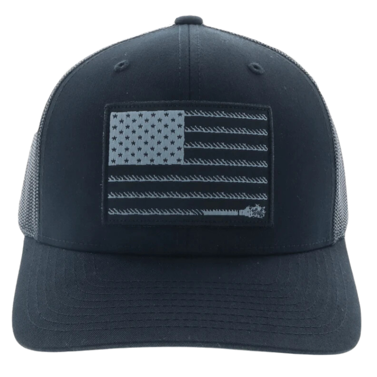 Hooey 1905T-BK Liberty Roper Black / Black Trucker Cap