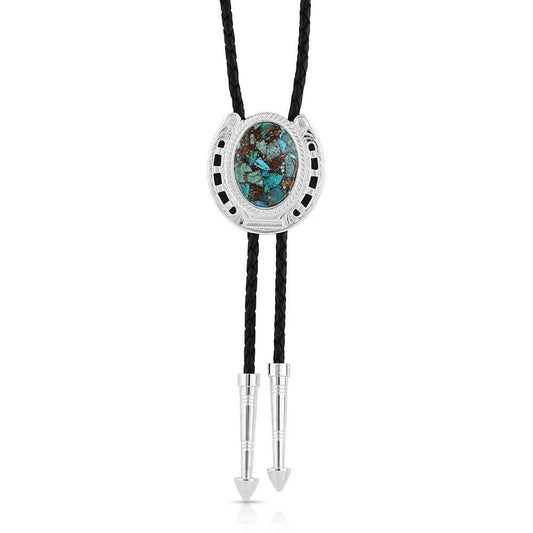 Montana Silversmith BT5150 The Pioneer's Turquoise Bolo Tie