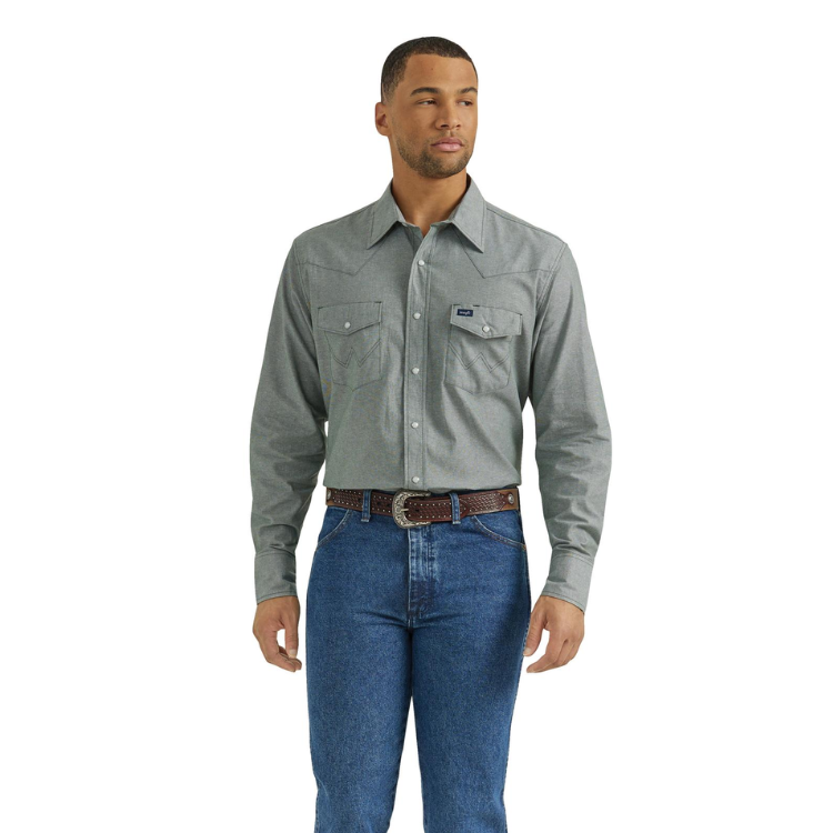 Wrangler 112352646 Western Long Sleeve Workshirt - Classic Fit