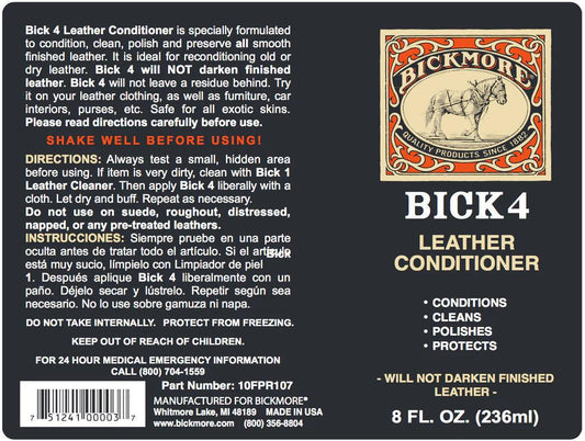 Bickmore Bick 4 Leather Conditioner 8 Oz