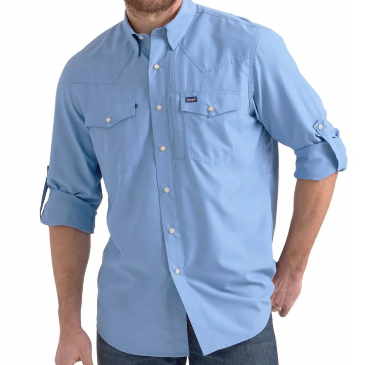 Wrangler 112352658 Performance Short/Lng Sleeve Shirt - Classic Fit