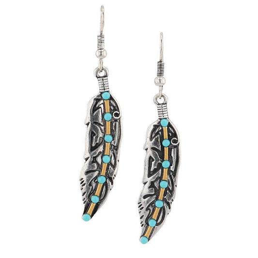 Attitude AER5922 Turquoise Takeoff Attitude Earrings