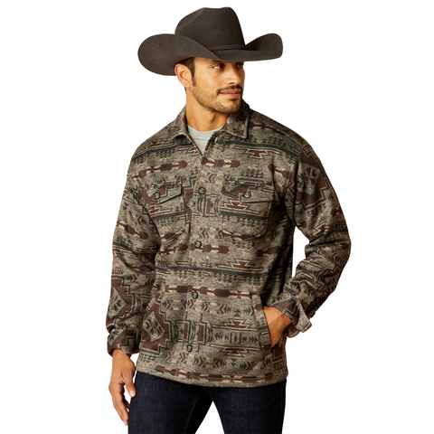 Ariat 10052781 Men's Caldwell Printed Shirt Jacket Brindle