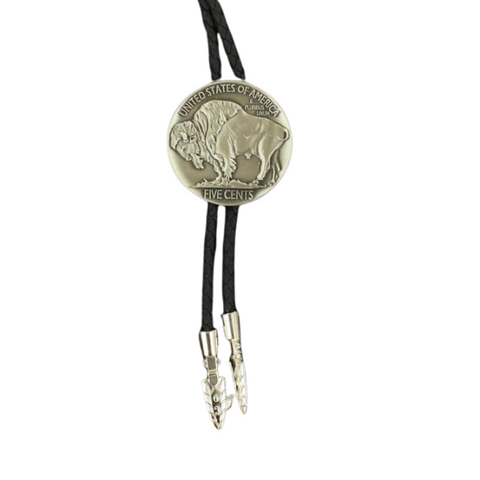 M & F 22146 Buffalo Nickel Double S Bolo