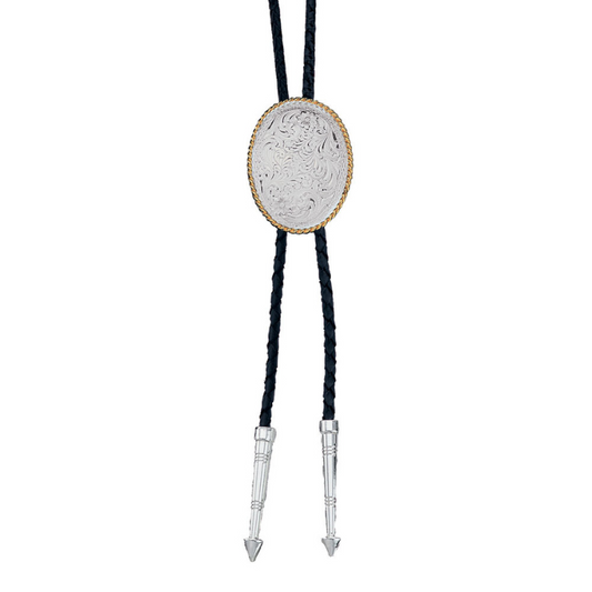 Montana Silversmith BT39 Engraved Silver Bolo Tie