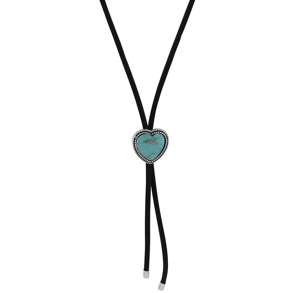 Montana Silversmith ANC6076 Turquoise Has My Heart Bolo Attitude Necklace