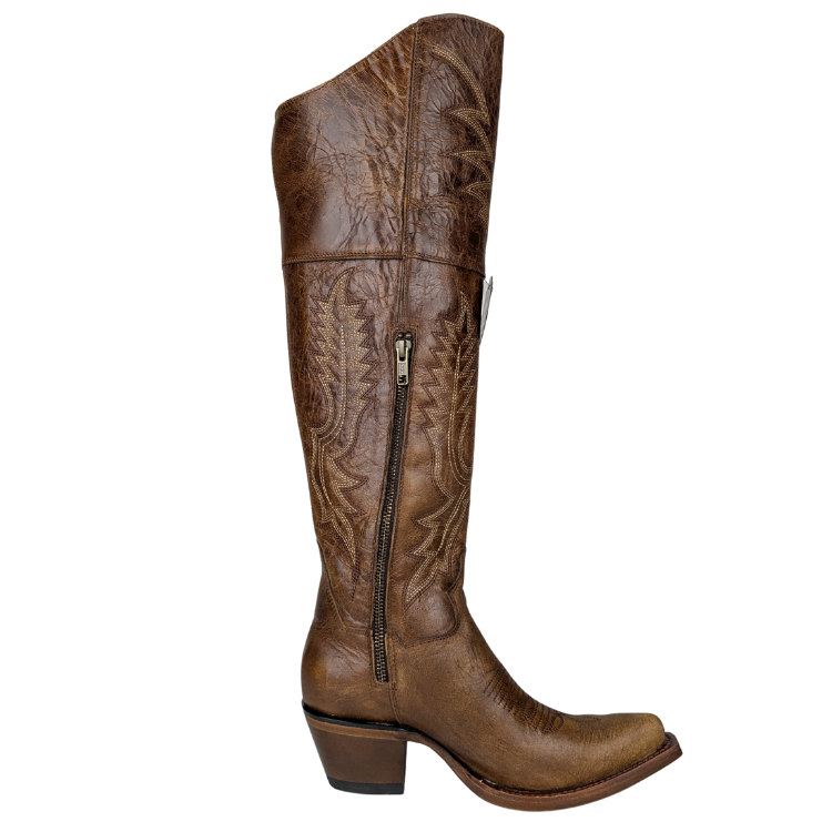 Los Altos 3825235 Women's Snip Toe Over The Knee - Light Brown