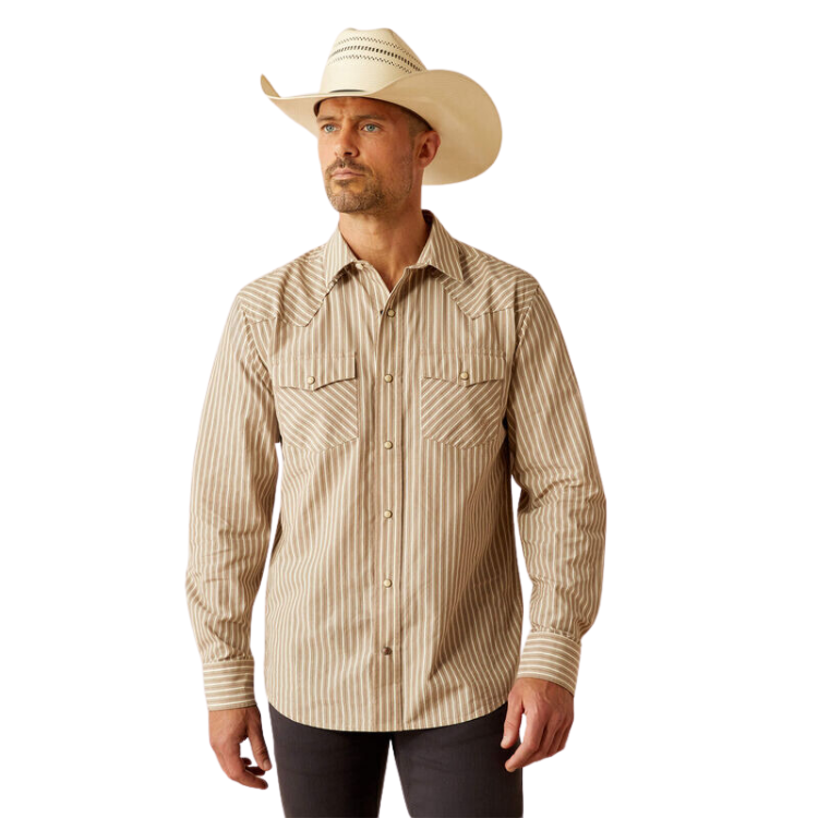 Ariat 10054712 Men's Hollis Retro Fit Shirt Tan