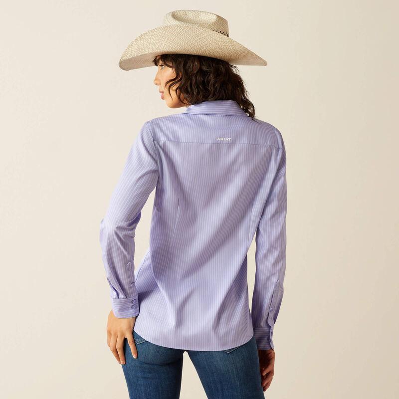 Ariat 10054892 Women's Kirby Pro Shirt Sweet Lavender Stripe