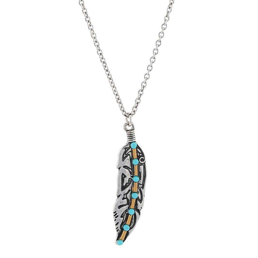 Attitude ANC5922 Turquoise Takeoff Attitude Necklace