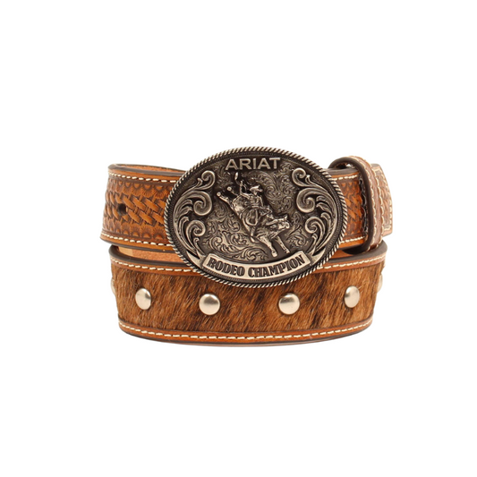 Ariat A1305608 CALF HAIR BOYS WESTERN BELT