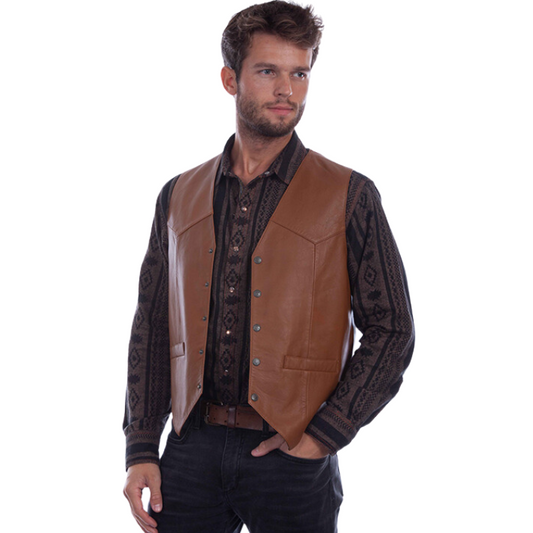 Scully 507-15 - Saddle Tan Lambskin Vest