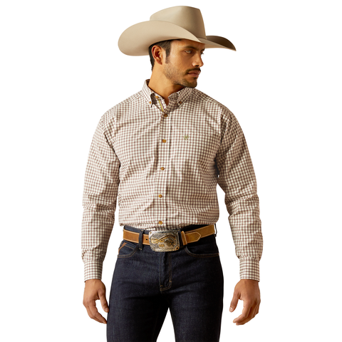 Ariat 10052342 Men's Pro Series Sultan Classic Fit Shirt Off White