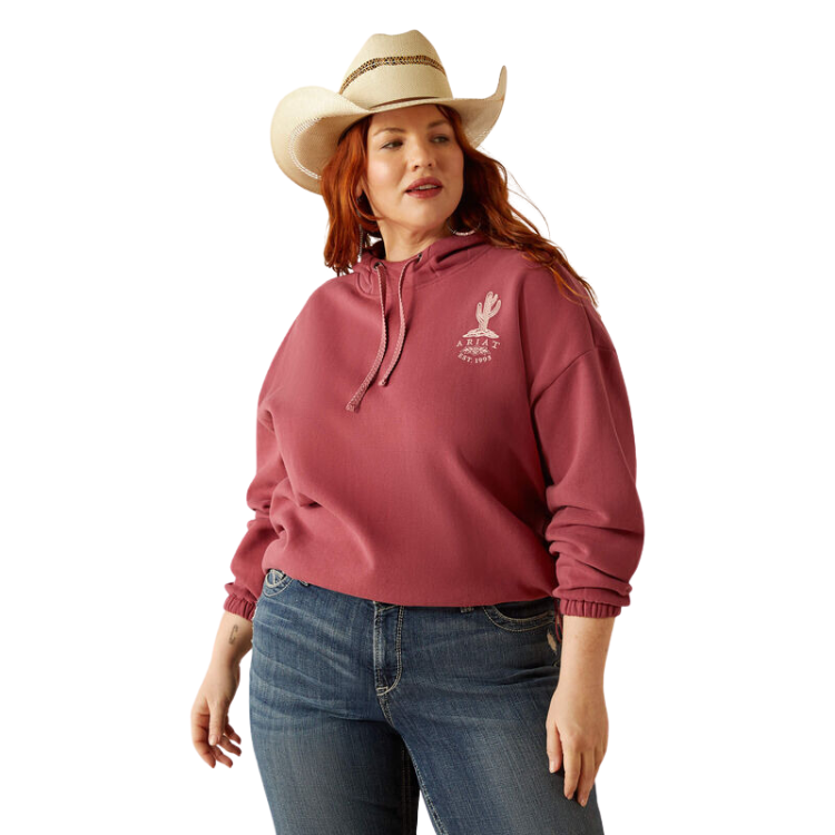 Ariat 10055029 Women's Essential Hoodie Dry Rose