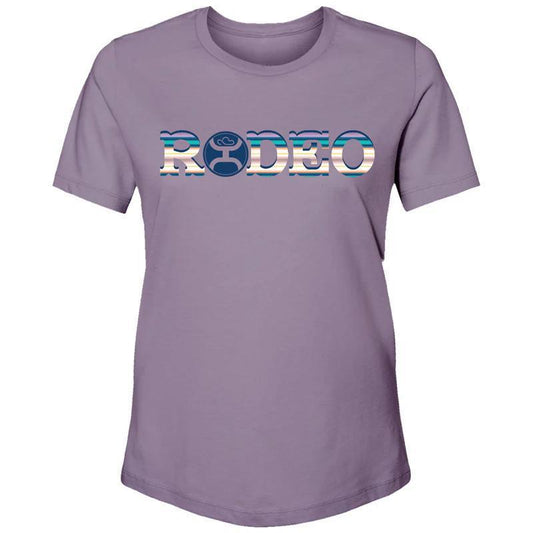 Hooey HT1671PL "RODEO" DUSTY PURPLE W/SERAPE LOGO T-SHIRT