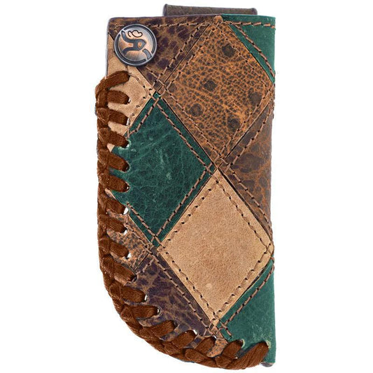 Hooey RKS013-BRTQ "OURAY" BROWN/TURQUOISE KNIFE SHEATH