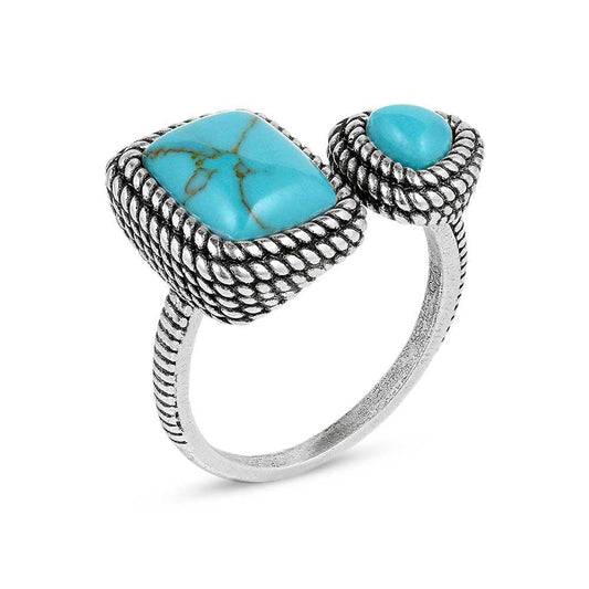 Montana Silversmith RG5776 Split Decision Turquoise Ring