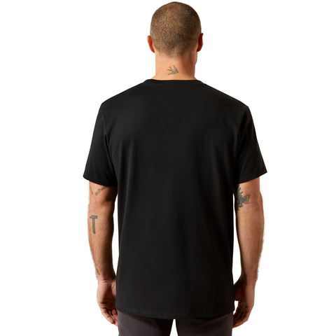 Ariat 10065892 MNS ARIAT FREEDOM FLAG SS TSHRT BLK
