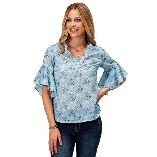 Roper 03-051-0590-3073 Womens Georgette Blouse S/S Shirt