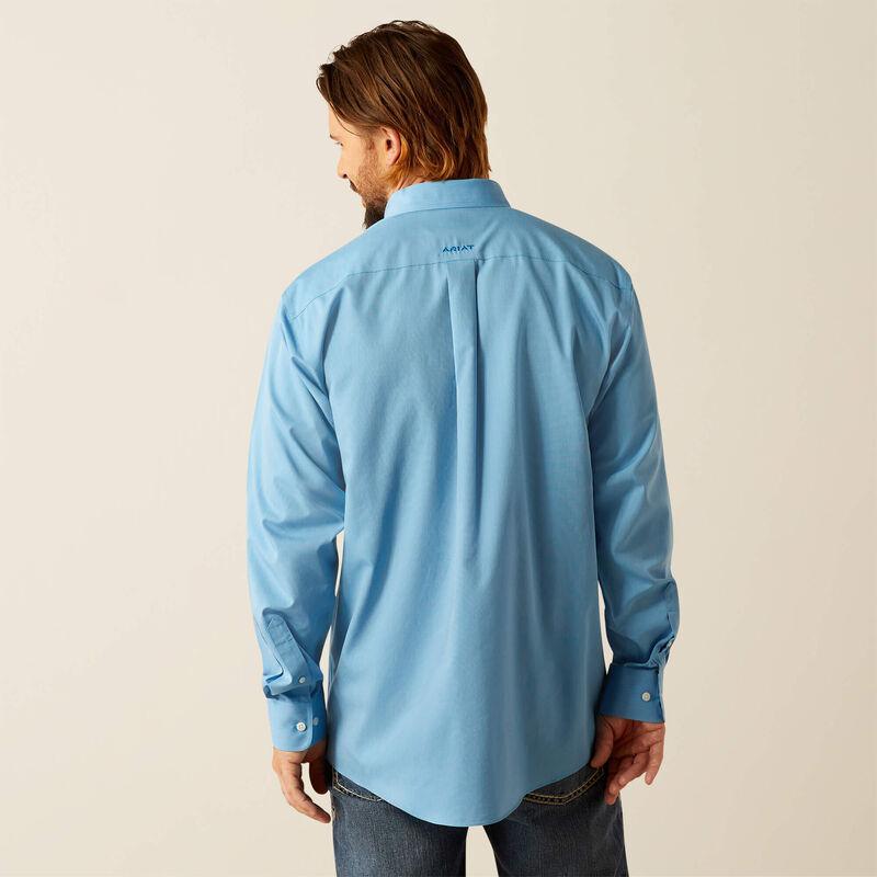 Ariat 10055278 Men's Wrinkle Free Solid Shirt Blue