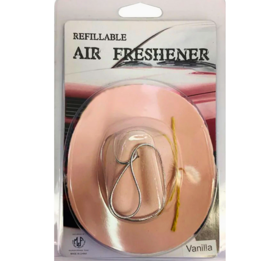 M & F 28502 Pink Cowboy Hat Air Freshener - Vanilla