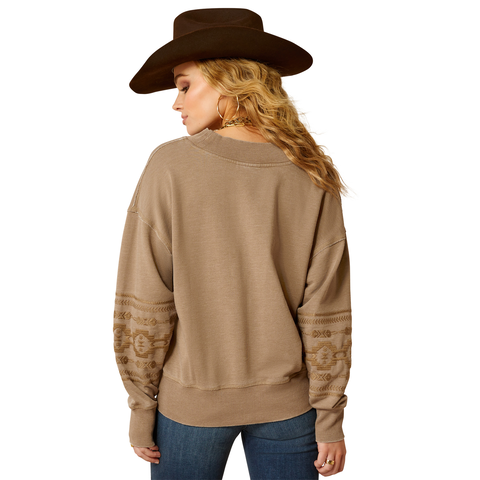 Ariat 10052649 Women's Marsh Sweatshirt Brindle