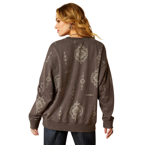 Ariat 10052414 Women's Outlaw Oversized Sweatshirt Itzli Print