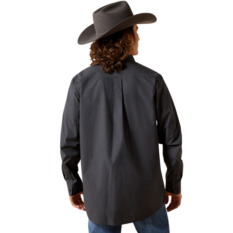 Ariat 10065849 MNS PRO THORIN FTD LS SHRT BLACK