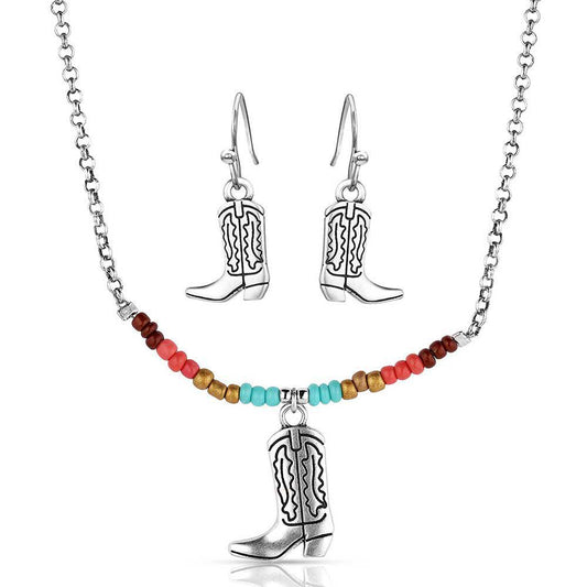 Montana Silversmith JS5885 Colorstruck Cowboy Boot Beaded Jewelry Set