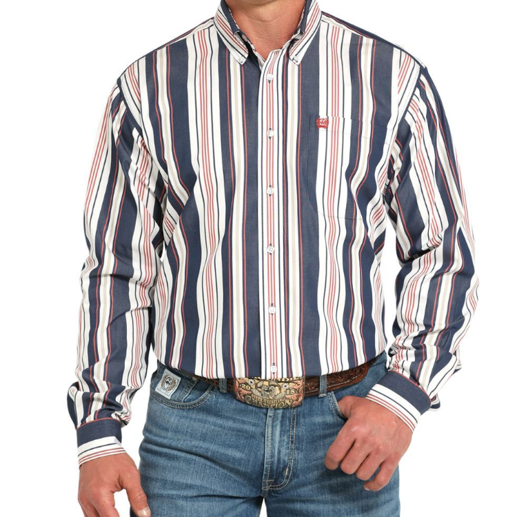 Cinch MTW1105938 MENS L/S STRIPE