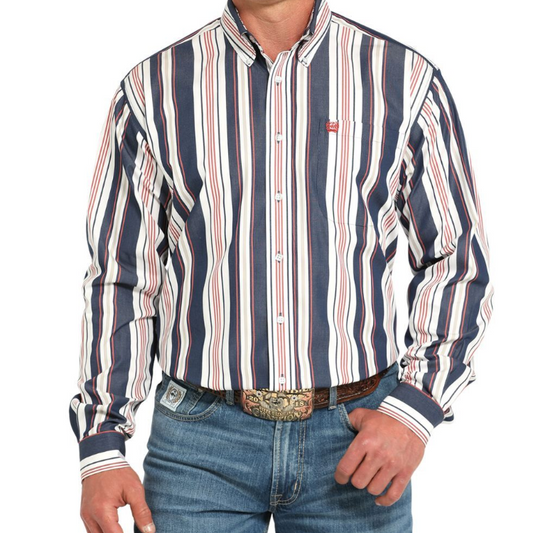 Cinch MTW1105938 MENS L/S STRIPE
