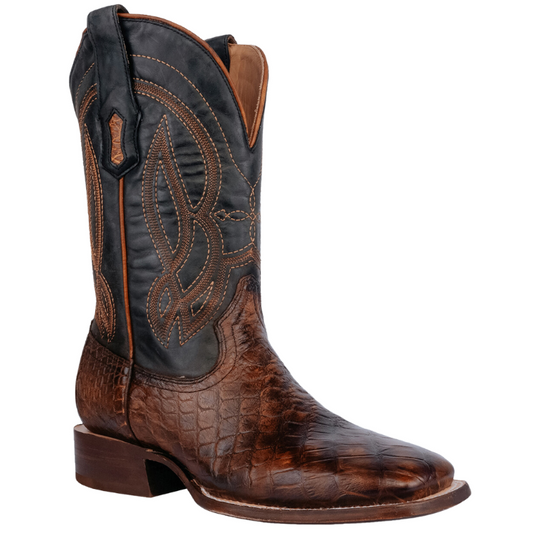 Corral A4495 Men's Brown & Black Alligator Embroidered Square Toe