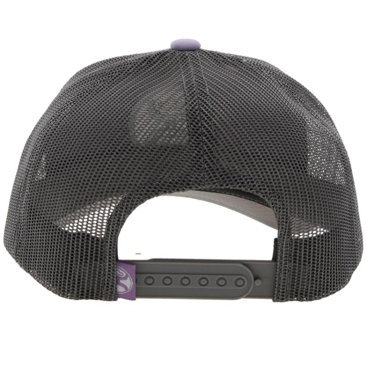 Hooey 2205T-PLGY Blush Purple / Grey 6­ Panel Trucker with Black Circle Patch