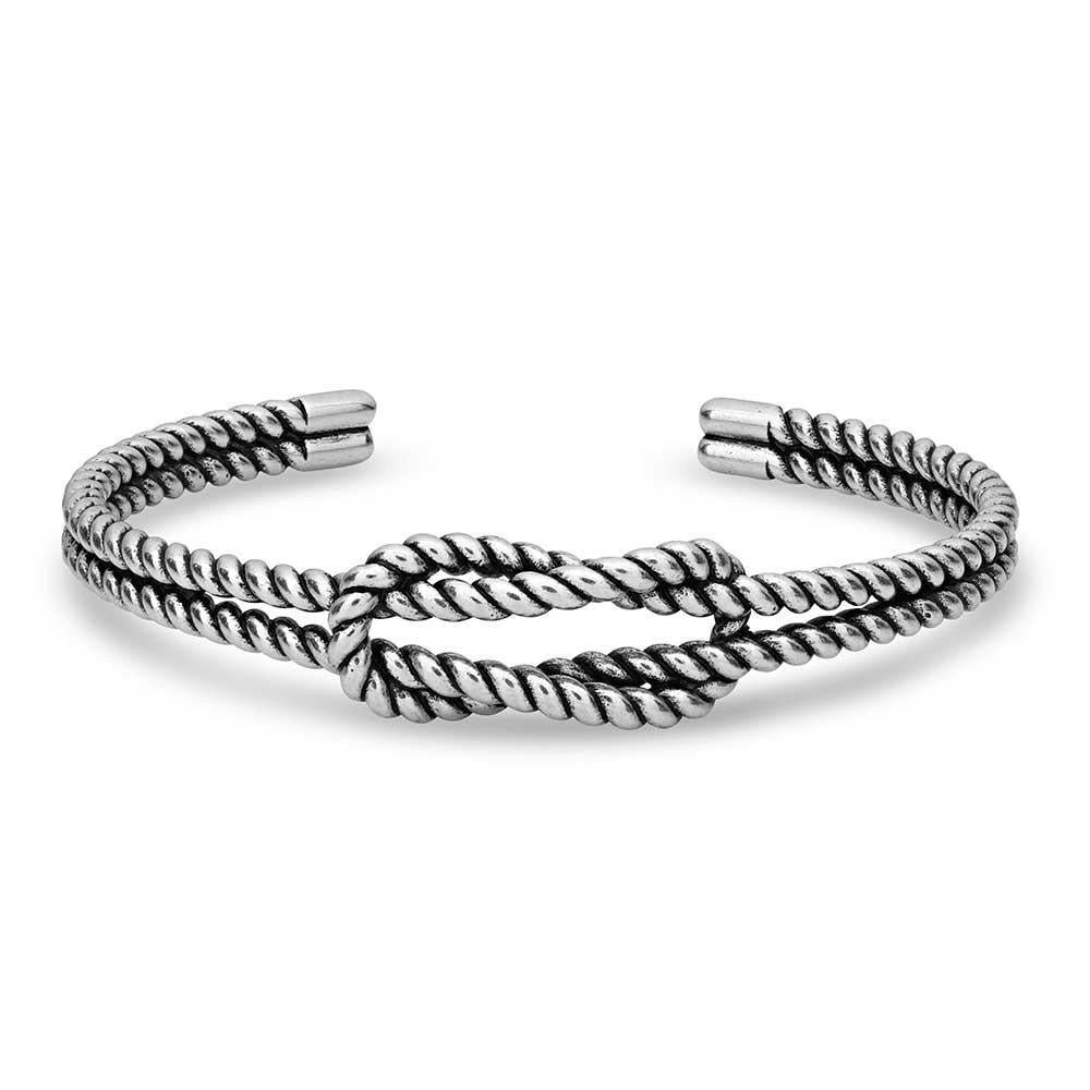 Montana Silversmith BC5697 Square Knot Rope Cuff Bracelet