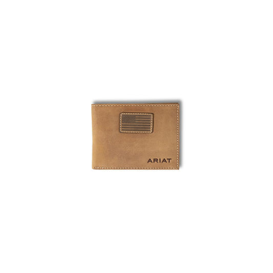 Ariat A3548544 Bifold Flag Patch Wallet