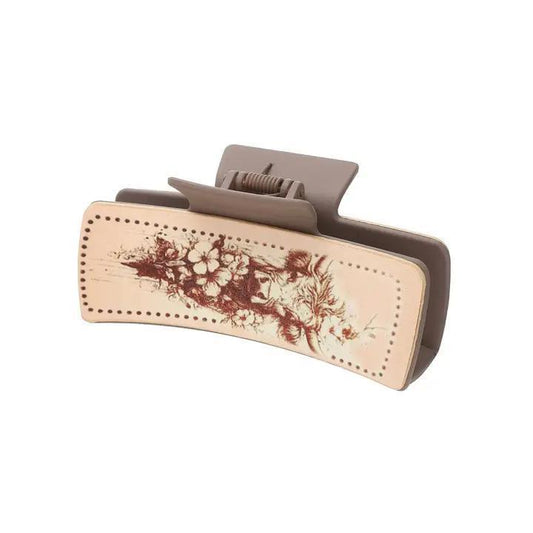 Accity CWAHA0606-1 Flower Cow Hair Claw Clip