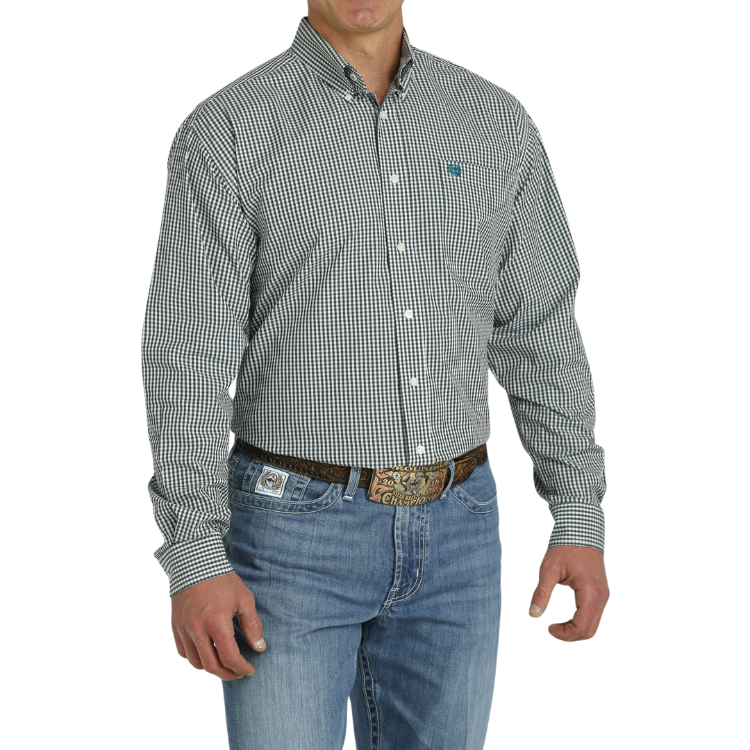 Cinch MTW1105778 MENS L/S PLAID CREAM