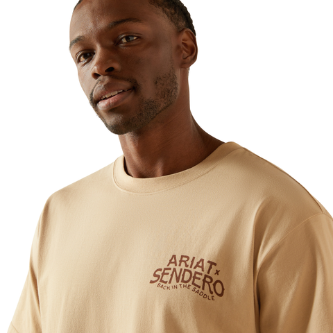 Ariat 10062402 MNS Sendero West Is Best T-Shirt Irish Cream