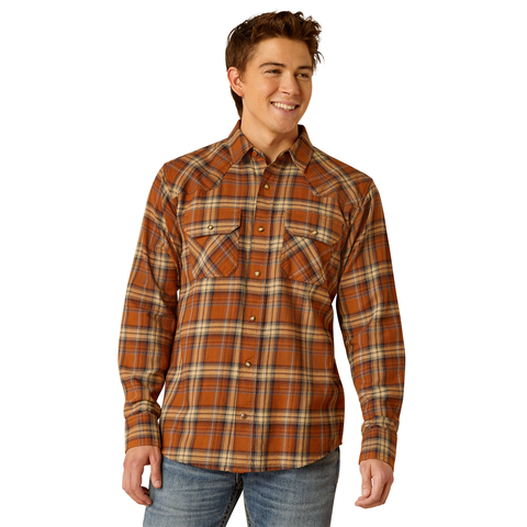 Ariat 10052319 Men's Haiden Retro Fit Shirt Roasted Pecan