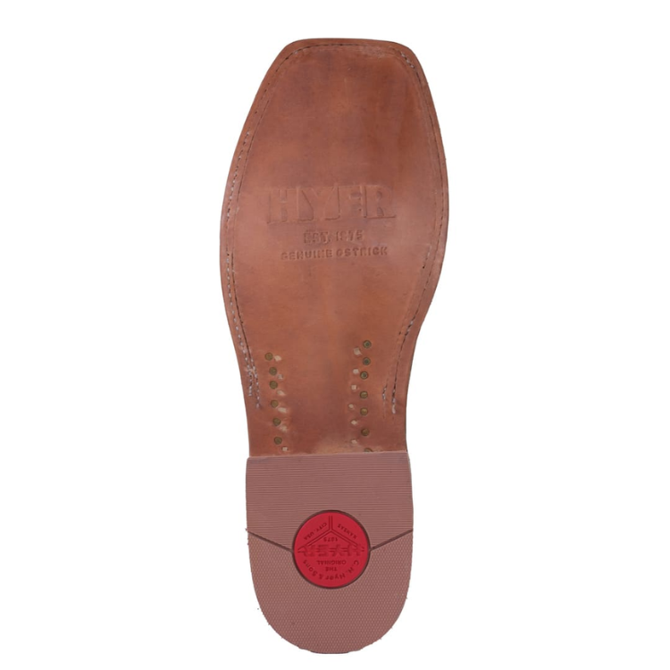 Hyer HM11017 Langdon - Full Quill Waxy Ostrich Men's Boots