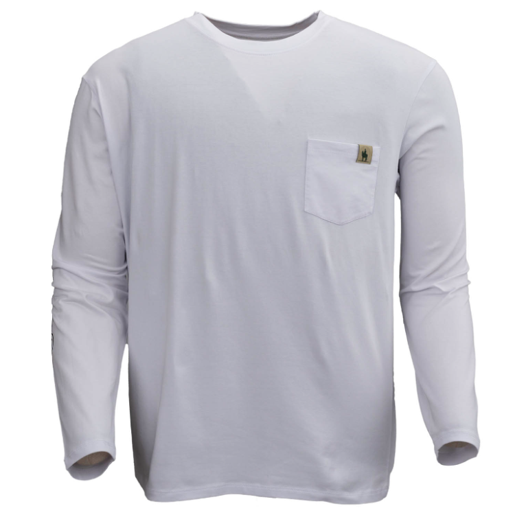 Outback 40291 Unisex Long Sleeve Comfy Tee - White