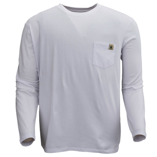 Outback 40291 Unisex Long Sleeve Comfy Tee - White